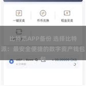 比特派APP备份 选择比特派：最安全便捷的数字资产钱包