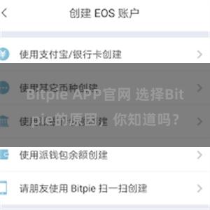 Bitpie APP官网 选择Bitpie的原因，你知道吗？