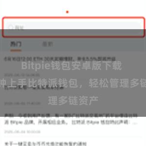 Bitpie钱包安卓版下载 一分钟上手比特派钱包，轻松管理多链资产