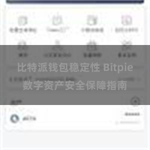 比特派钱包稳定性 Bitpie数字资产安全保障指南