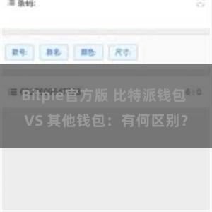 Bitpie官方版 比特派钱包 VS 其他钱包：有何区别？