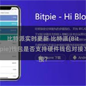 比特派实时更新 比特派(Bitpie)钱包是否支持硬件钱包对接？