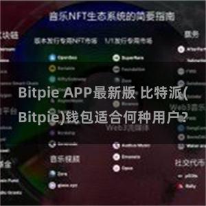 Bitpie APP最新版 比特派(Bitpie)钱包适合何种用户？