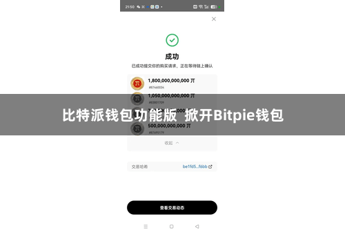 比特派钱包功能版  掀开Bitpie钱包