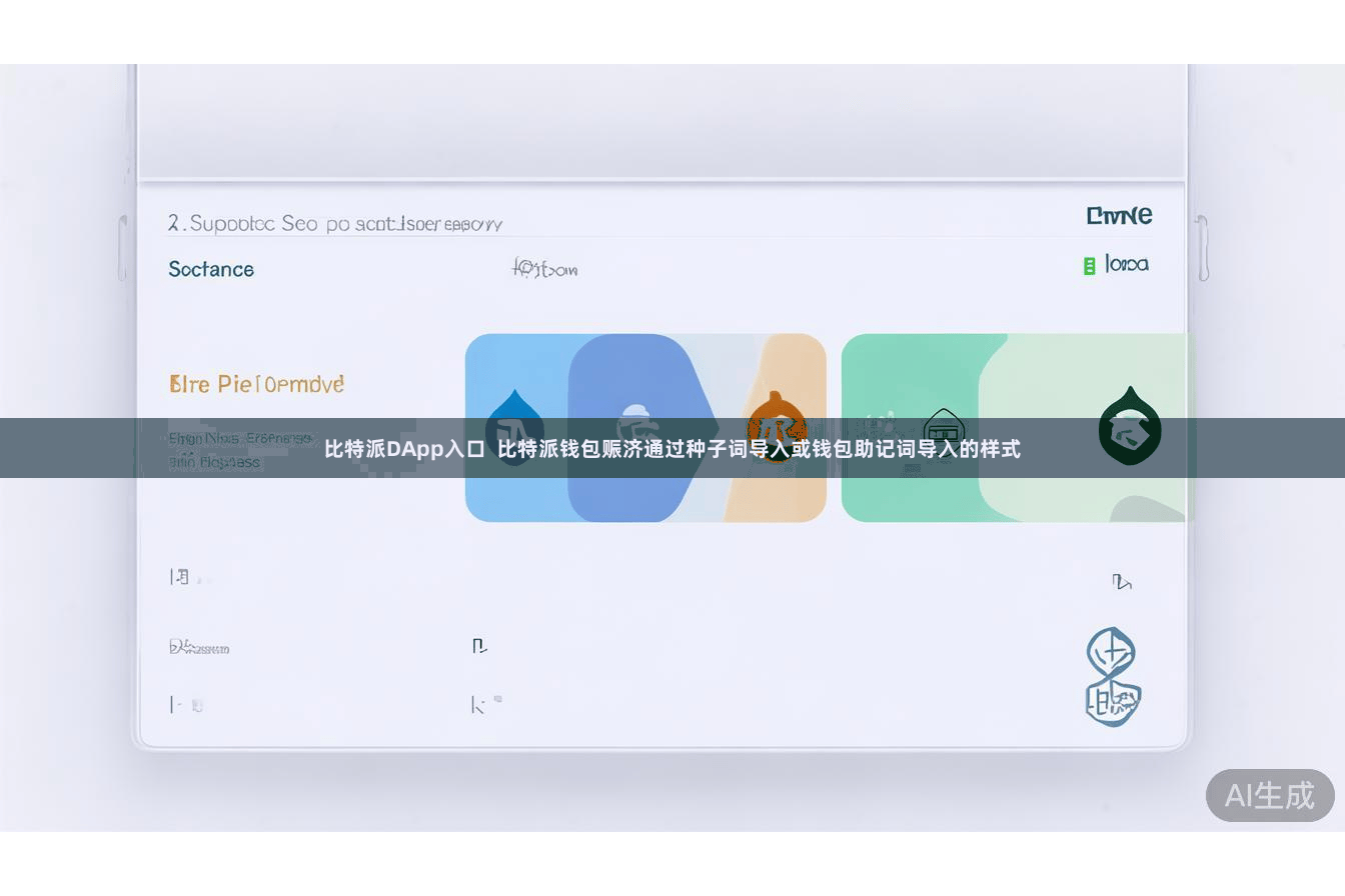 比特派DApp入口  比特派钱包赈济通过种子词导入或钱包助记词导入的样式